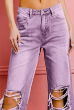 BiBi Distressed Vintage Washed Wide Leg Pants Woman Pants