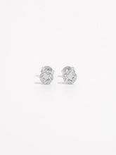 925 Sterling Silver Zircon Star Stud Earrings Silver One Size