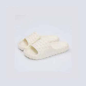 Open Toe Platform Slippers White Woman Slippers