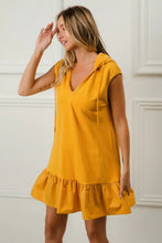 BiBi Ruffled French Terry Hooded Dress Casual Dresses