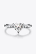 1 Carat Moissanite Triangle 925 Sterling Silver Ring Rings