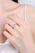 Heart-Shaped Moissanite Solitaire Ring Silver