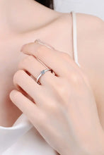 Heart-Shaped Moissanite Solitaire Ring Silver Rings