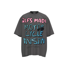 Men's Letter Graphic Round Neck Short Sleeve T-Shirt Grey