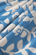 Floral Flutter Shoulder Tiered Flowy Midi Dress Casual Dresses