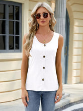 Scoop Neck Casual Tank Top