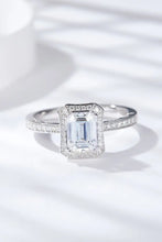 1 Carat Moissanite 925 Sterling Silver Halo Ring Silver Rings