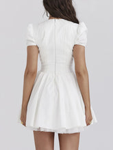 V-Neck Short Sleeve Mini Dress