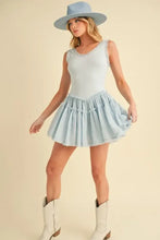 Aemi+Co Frill Sleeveless Drop Waist Mini Dress Casual Dresses