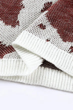 Contrast Round Neck Drop Shoulder Sweater Sweater Pullovers