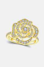 Moissanite Flower Shape Ring Gold