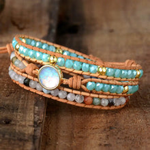 Opal Beaded Layered Bracelet Necklaces
