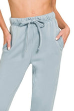 Zenana Fleece Jogger Sweatpants With Pockets