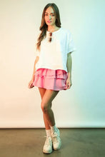 VERY J Riffled Tiered Layers Activewear Skirt with Shorts