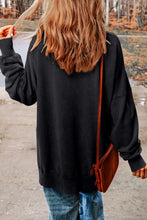 HEY BOO Graphic Round Neck Sweatshirt Woman Sweatshirts
