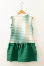 Stripe Woven Sleeveless Mini Dress Casual Dresses