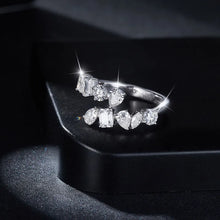 2.6 Carat Moissanite 925 Sterling Silver Bypass Ring Rings
