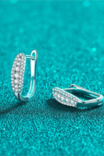 Moissanite Rhodium-Plated Earrings