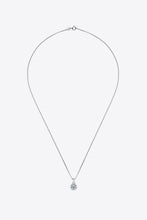 1 Carat Moissanite Pendant Platinum-Plated Necklace