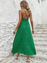 Crisscross Back Smocked Maxi Cami Dress Woman Maxi Dress