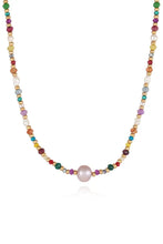 Multicolored Bead Necklace Necklaces
