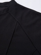 Men's Henley Structured Waffle-Knit T-Shirt