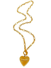 18K Gold-Plated Stainless Steel Heart Locket Necklace