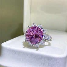 10 Carat Moissanite Zircon 925 Sterling Silver Ring Rings