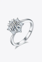 Adored 1 Carat Moissanite 925 Sterling Silver Cluster Ring Silver Rings