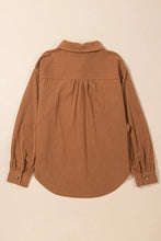 Decorative Pocket Flap Button Up Jacket Woman Outerwear