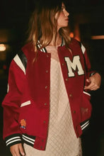 MABLE M Bomber Varsity Jacket with Patch Detail Woman Outerwear