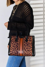 David Jones Leopard Contrast Rivet Handbag Handbags