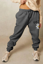 Simply Love Simply Love Full Size Drawstring DAISY Graphic Long Sweatpants Woman Sweatpants