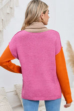 Turtle Neck Dropped Shoulder Slit Sweater Sweater Pullovers