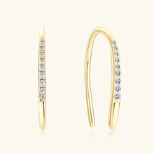 Moissanite 925 Sterling Silver U Shape Earrings