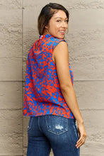 Perfee Printed Round Neck Tank Top Tanks & Camis