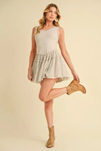 Aemi+Co Frill Sleeveless Drop Waist Mini Dress