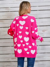 Angel Wings Heart Open Front Long Sleeve Cardigan Woman Outerwear