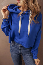 Drawstring Long Sleeve Hoodie Woman Sweatshirts