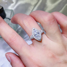 2 Carat Moissanite 925 Sterling Silver Ring White