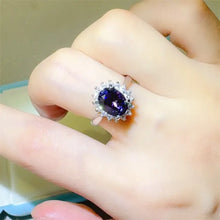 2 Carat 925 Sterling Silver Oval Moissanite Ring Silver Rings
