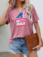 4th OF JULY INDEPENDENCE DAY Graphic Tee Dusty Pink Woman T Shirts