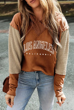 Letter Graphic Long Sleeve Hoodie Woman Sweatshirts