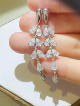 6 Carat Moissanite 925 Sterling Silver Bar Earrings Earrings