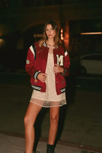 MABLE M Bomber Varsity Jacket with Patch Detail Woman Outerwear