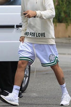 Men's Plus Size Drawstring Shorts White