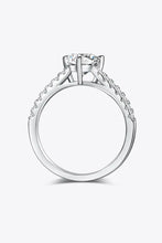1 Carat Moissanite Triangle 925 Sterling Silver Ring Rings