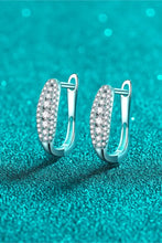 Moissanite Rhodium-Plated Earrings Earrings