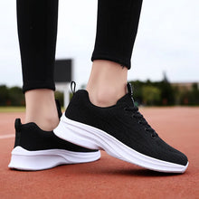 Breathable Mesh Lace Up Athletic Black
