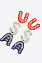 USA Beaded Zircon Decor Earrings Earrings